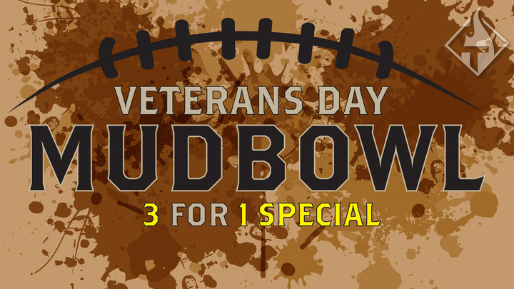 THRIVE's 3 for 1 Mudbowl Special logo