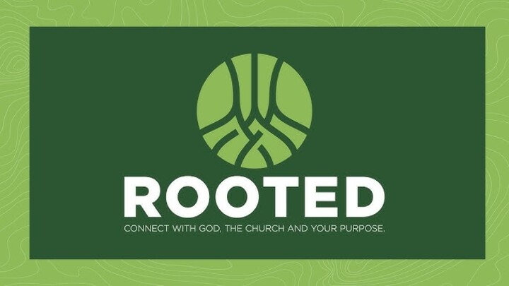 Rooted (deepening faith group) - Beginning Fall 2025 logo