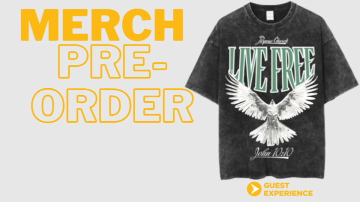 Purpose Merch - Live Free Shirt logo