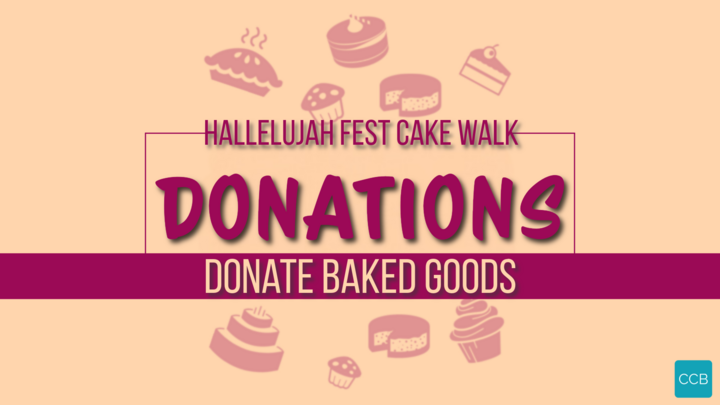 Hallelujah Fest Baked Goods Donation Sign Ups logo