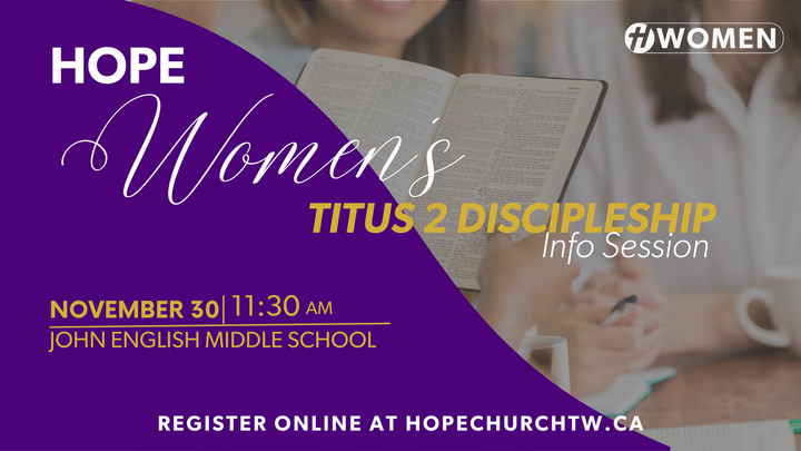 Titus 2 Discipleship Info Session logo