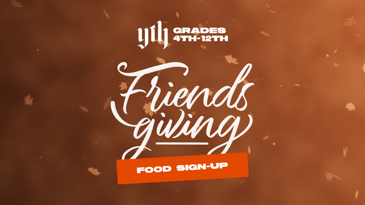YTH Friendsgiving Food Sign-Up Sheet logo