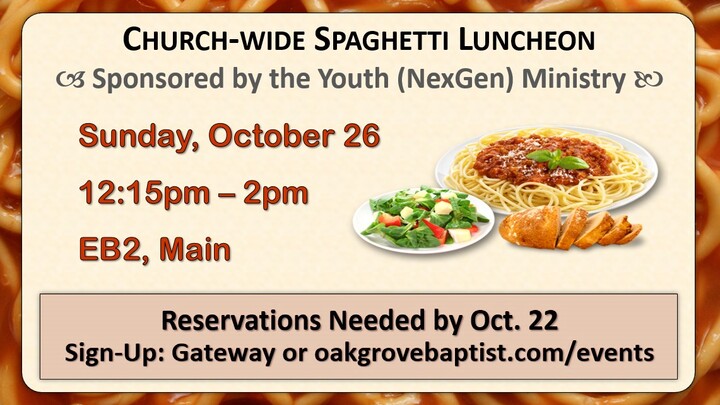 NexGen Sponsored Spaghetti Lunch logo