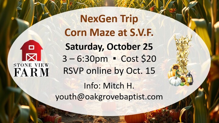 NexGen to Stone View Farm Corn Maze logo