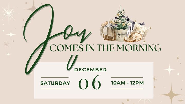 Altamont Women's Christmas Event - "Joy Comes in the Morning" logo