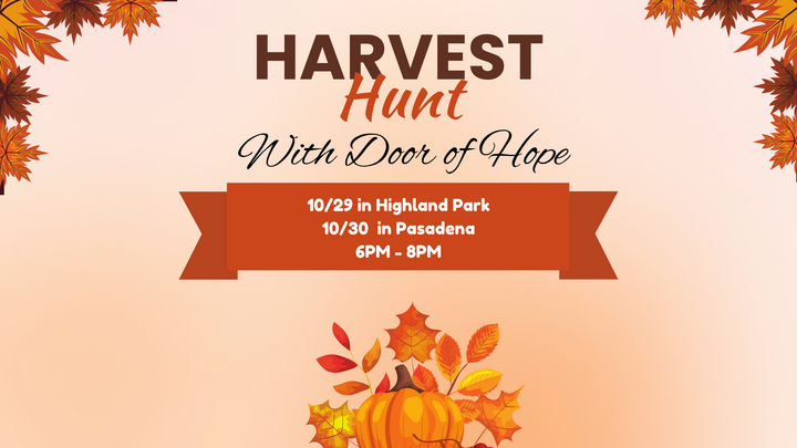 Door of Hope Harvest Hunt - Monday Oct. 29th & Oct. 30th @ 6pm logo