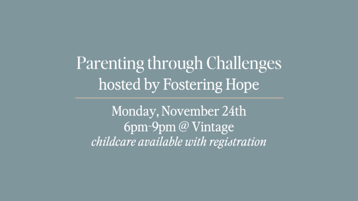 Parenting through Challenges Dinner & Discussion logo