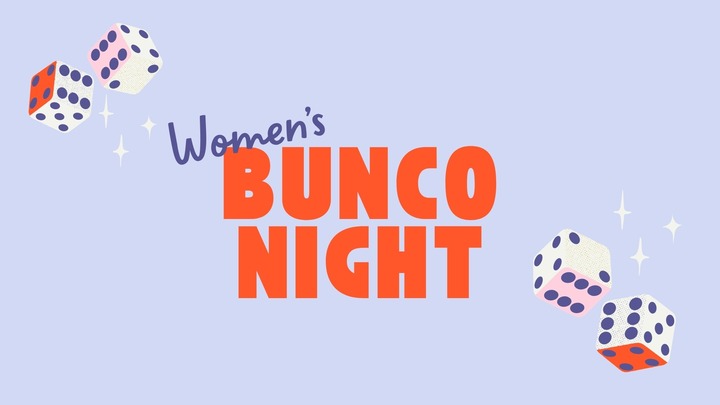 Women's Ministry Bunco Night // July 2026 logo