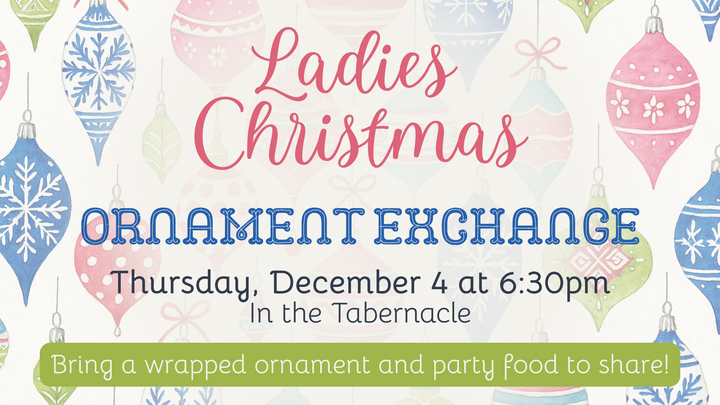 Ladies Christmas Ornament Exchange logo