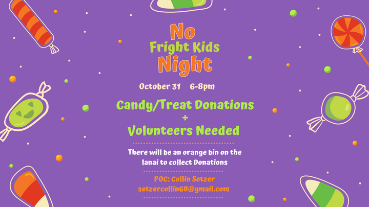 No Fright Kids Night - VOLUNTEER Signup logo