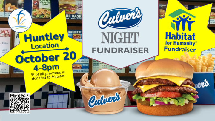 Culver's Night Fundraiser for Habitat for Humanity - Huntley  logo