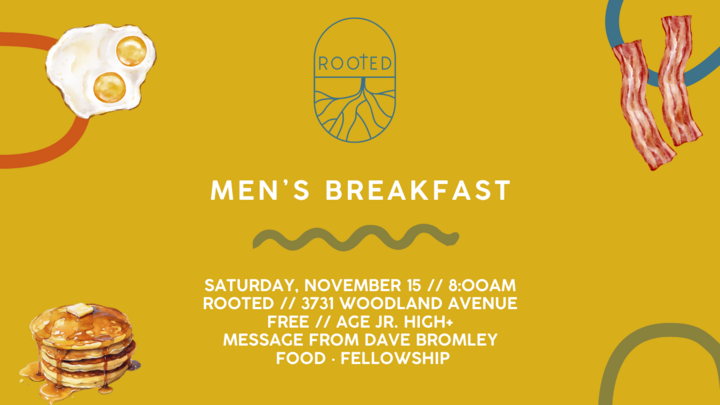 Rooted Men's Breakfast logo