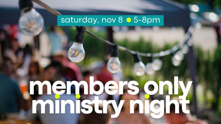 Members Only Ministry Night - November 2025 logo