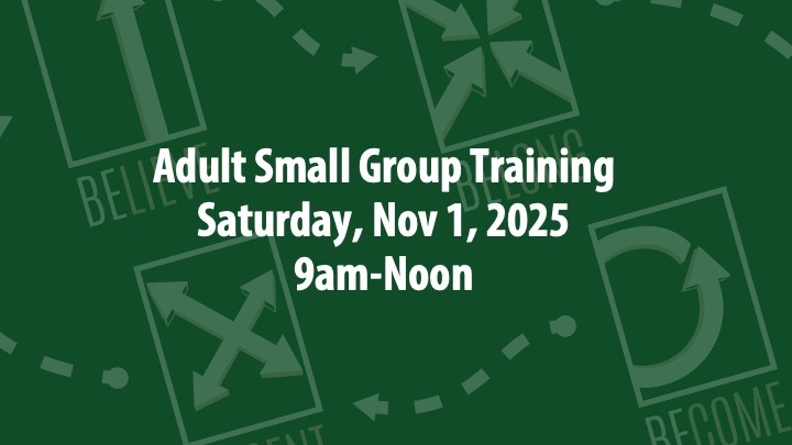 SC / Adult Small Group Leader Training logo