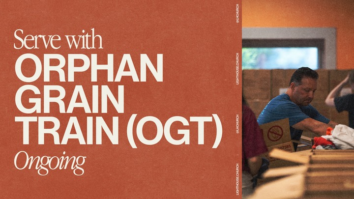 ON-GOING: Orphan Grain Train - Sort Clothing & Warehouse Work logo