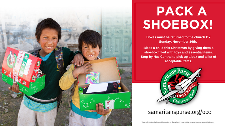 Missions Operation Christmas Child (Shoe Box) logo