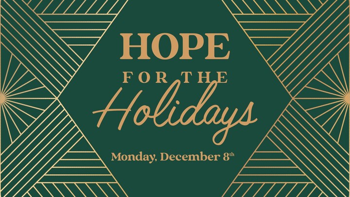 Hope for the Holidays Memorial Service logo