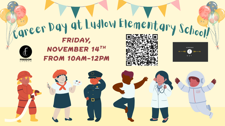 Arrows Out + Ludlow Elementary School Career Day logo