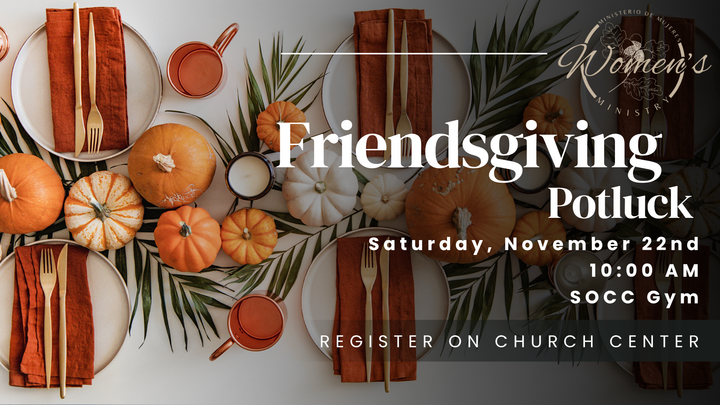 Ladies Friendsgiving Potluck / Almuerzo de Gratituamigas logo