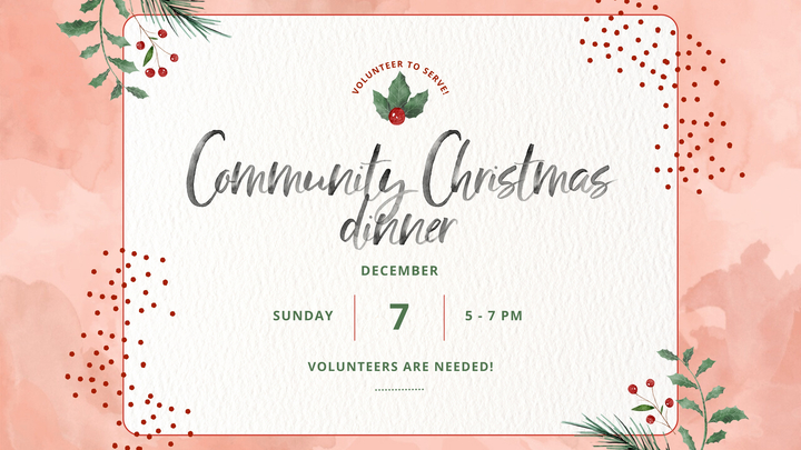 Community Christmas Dinner » VOLUNTEER logo