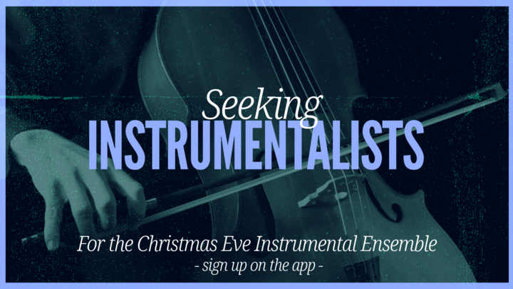 Instrumentalist Sign-Up for Christmas Eve Ensemble logo