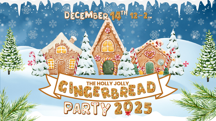 Holly Jolly Gingerbread Party logo