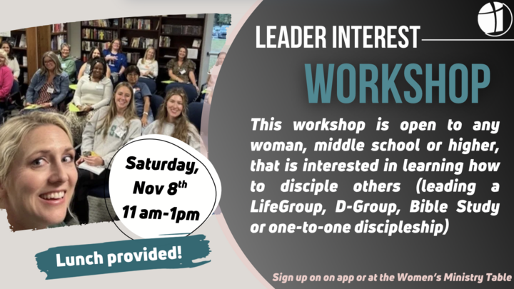 Women's Ministry Leader Interest Workshop logo
