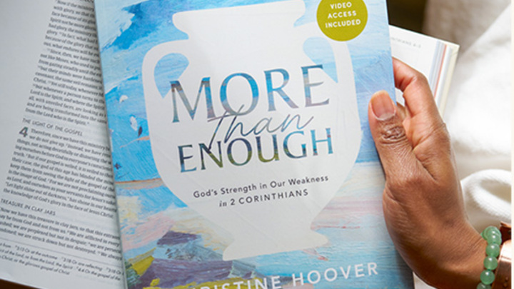 Women's Tuesday night zoom Bible Study with More than Enough by Christine Hoover  logo