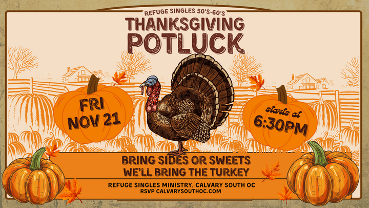 Refuge Friendsgiving (50's-60's Singles) logo