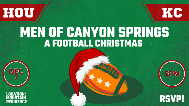 Men of Canyon Springs: A  Football Christmas with Former NFL Charger, Cory Withrow  logo