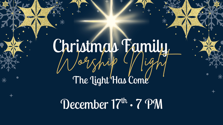 Christmas Family Worship Night logo