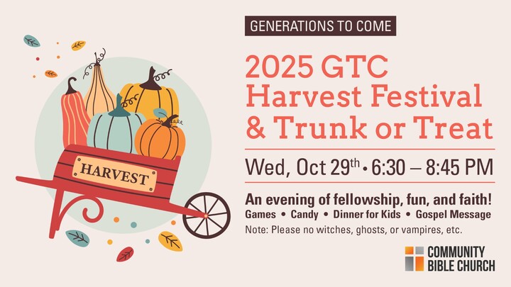 2025 GTC Harvest Festival - Trunk or Treat Sign-Up logo