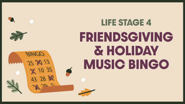 Stage 4 Friendsgiving and Christmas Music Bingo logo