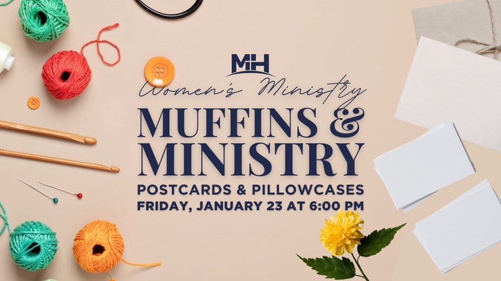 Muffins & Ministry: Pillowcases and Postcards logo
