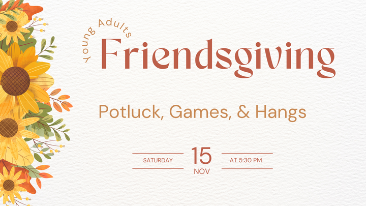 Young Adults Friendsgiving logo