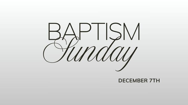 Baptism Sunday logo