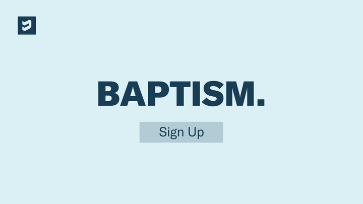 Baptism - December 7th, 2025 logo