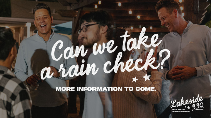 Lakeside BBQ with McGarity Postponed logo