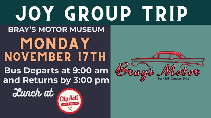 Joy Trip November - Brays Motor logo