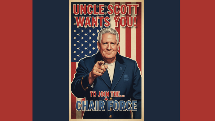 Chair Force | Volunteer! logo