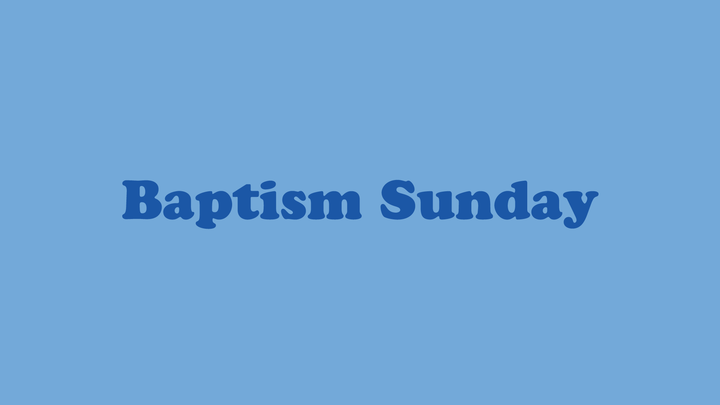 Baptism Sunday logo image