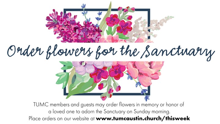 2026 TUMC Altar Flower Calendar logo