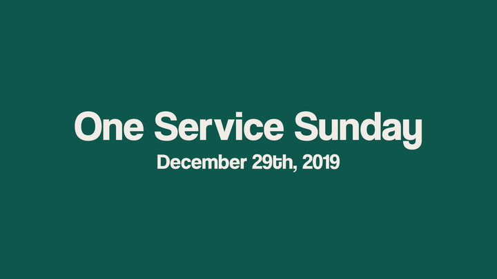 One Service Sunday logo image