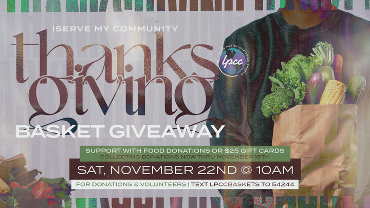 iServe My Community Thanksgiving Basket Giveaway logo