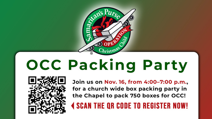 OCC Shoe Box Packing Party logo