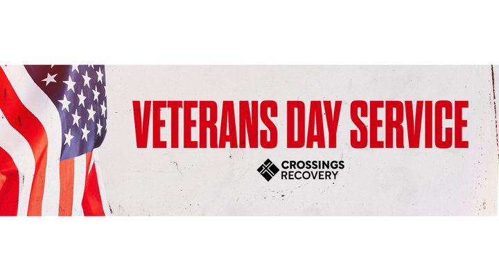 Veteran's Day Service at Crossings Recovery logo