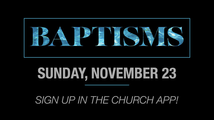 Baptisms | November 23, 2025 logo