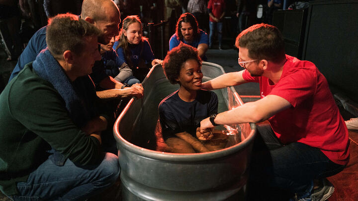 Downtown: Baptism with Ethos Church logo