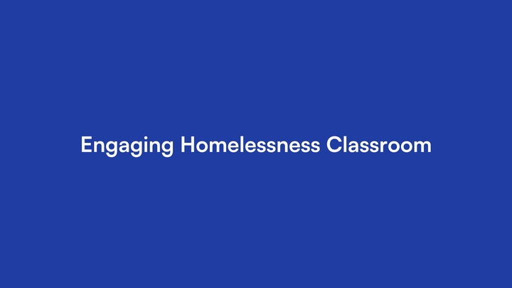 Engaging Homelessness Classroom logo