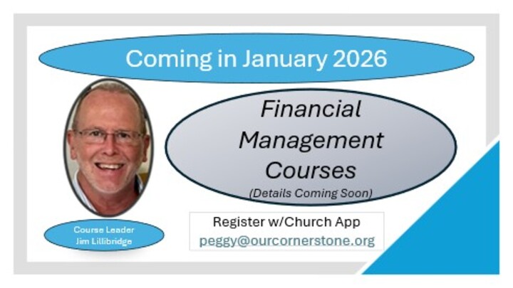 Financial Management Classes w/Jim Lillibridge JANUARY 2026 Date/Time TBA logo